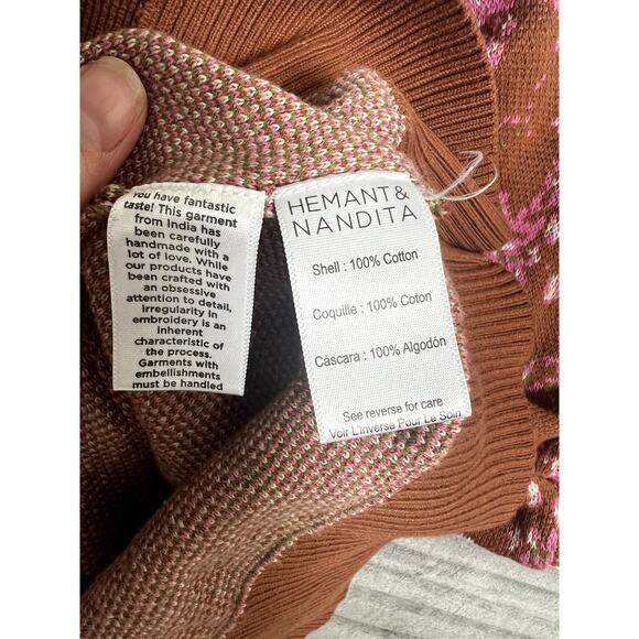 Hemant & Nandita Fara Cardigan Sweater Anthropology Size Small - Picture 4 of 4